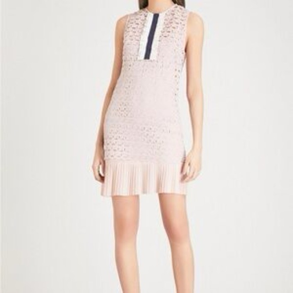 Sandro Pink Lace Dress